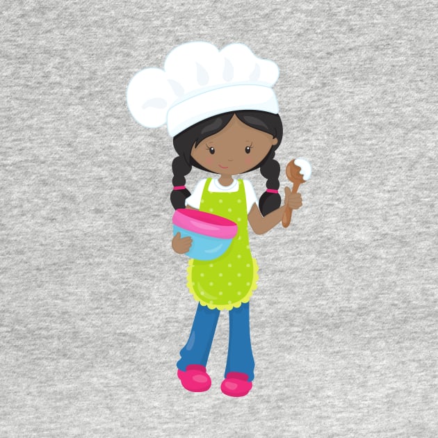 African American Girl, Baking, Baker, Bakery by Jelena Dunčević